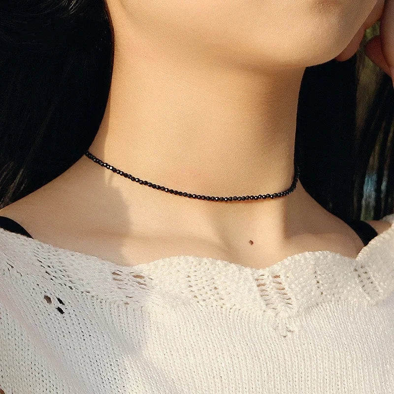 Simple Black  Necklace